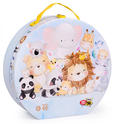 5050Games Παζλ Ζωάκια Φιλίας Βαλιτσάκι 24 Τεμ.