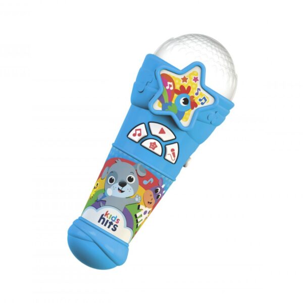 Kids Hits Φωτεινό Μικρόφωνο Παιδικά Τραγούδια Μπλε για 2+ ετών