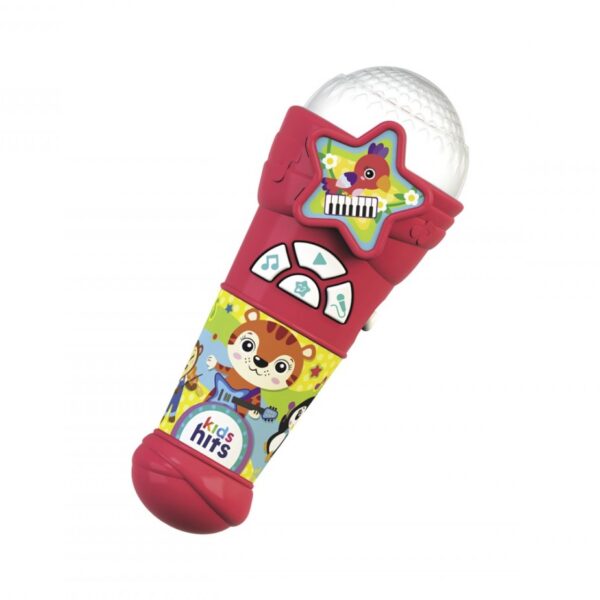 Kids Hits Φωτεινό Μικρόφωνο Παιδικά Τραγούδια Κόκκινο για 2+ ετών