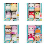 Λούτρινα Jazwares MicroMallows Σετ Με 4 Λούτρινα SquishMallows Διάφορα Σχέδια 6cm