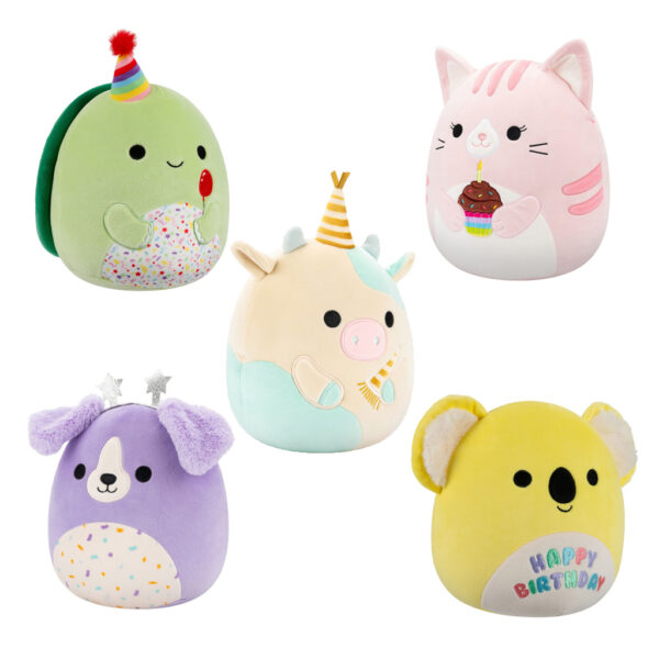 Squishmallows – Λούτρινα Celebration (5 σχέδια) 19εκ