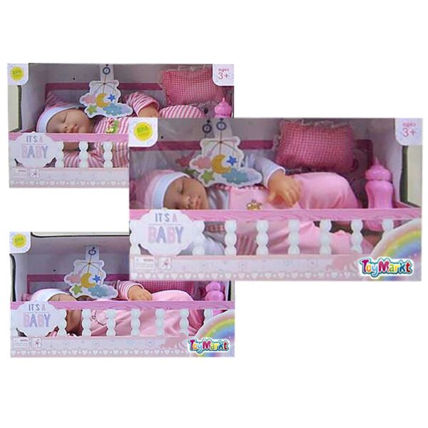 Ξαπλωμένο Μωράκι 35cm Μπαταρίας 36x20x12cm ToyMarkt 98213