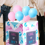 Surprise Balloon Box Gender Reveal Boy or Girl (30cm x 40cm) - Image 2