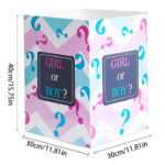 Surprise Balloon Box Gender Reveal Boy or Girl (30cm x 40cm) - Image 3