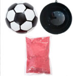 Μπάλα ποδοσφαίρου Gender Reveal με Ροζ Πούδρα - Image 4