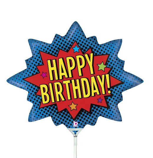 14'' Mini Shape μπαλόνι γενεθλίων Superhero