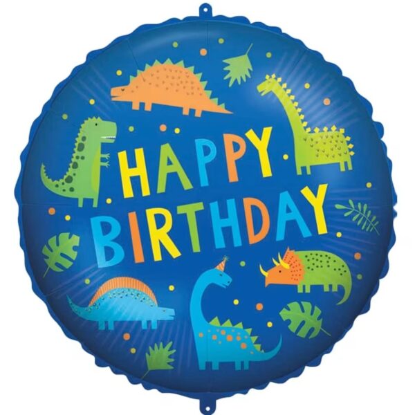 18'' Μπαλόνι Happy Birthday Δεινόσαυροι