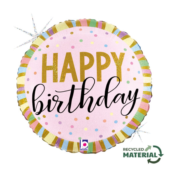 18" Μπαλόνι Γενεθλίων παστέλ "It's your Day"