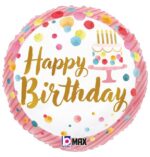 18″ Μπαλόνι Γενεθλίων ροζ Party Time