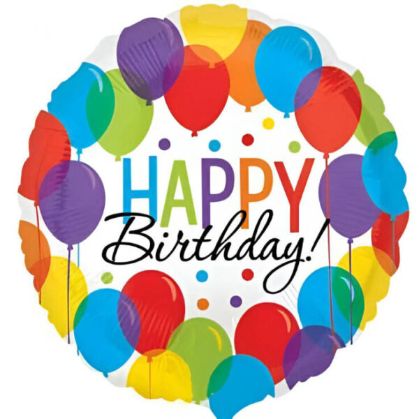 18" Μπαλόνι Happy Birthday Balloons