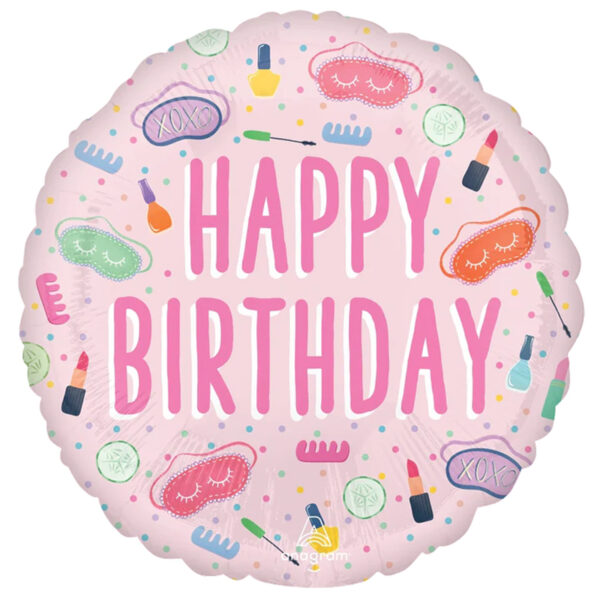 18" Μπαλόνι Happy Birthday Spa Party