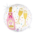 18" Μπαλόνι Party Time Σαμπάνια - Image 2