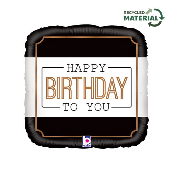 18" Μπαλόνι Τετράγωνο Classic Birthday