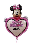 30″ Μπαλόνι γενεθλίων Minnie Mouse Personalized - Image 3