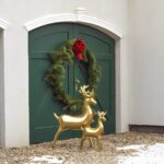 32″ Standing Μπαλόνι Χρυσός Τάρανδος - Image 2