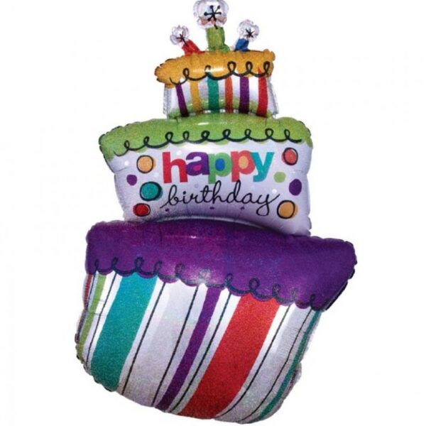 35" Μπαλόνι Funky Τούρτα Happy Birthday