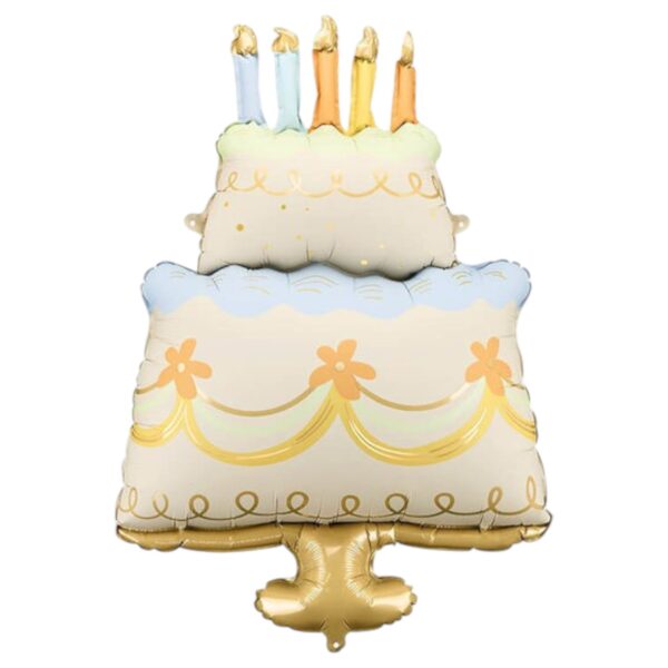 41" Μπαλόνι Τούρτα Γενεθλίων Παστέλ