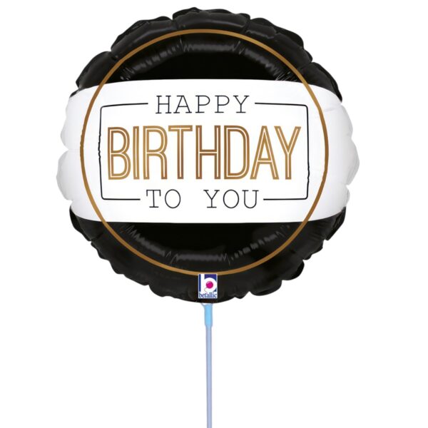 9'' Mini Shape Μπαλόνι Happy Birthday