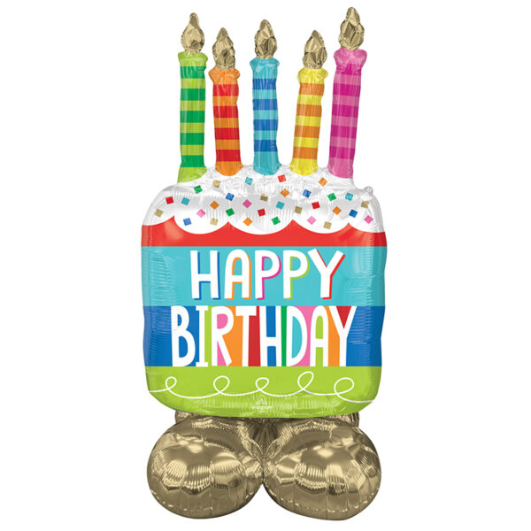 Airloonz Τεράστιο Μπαλόνι Τούρτα ''Happy Birthday''