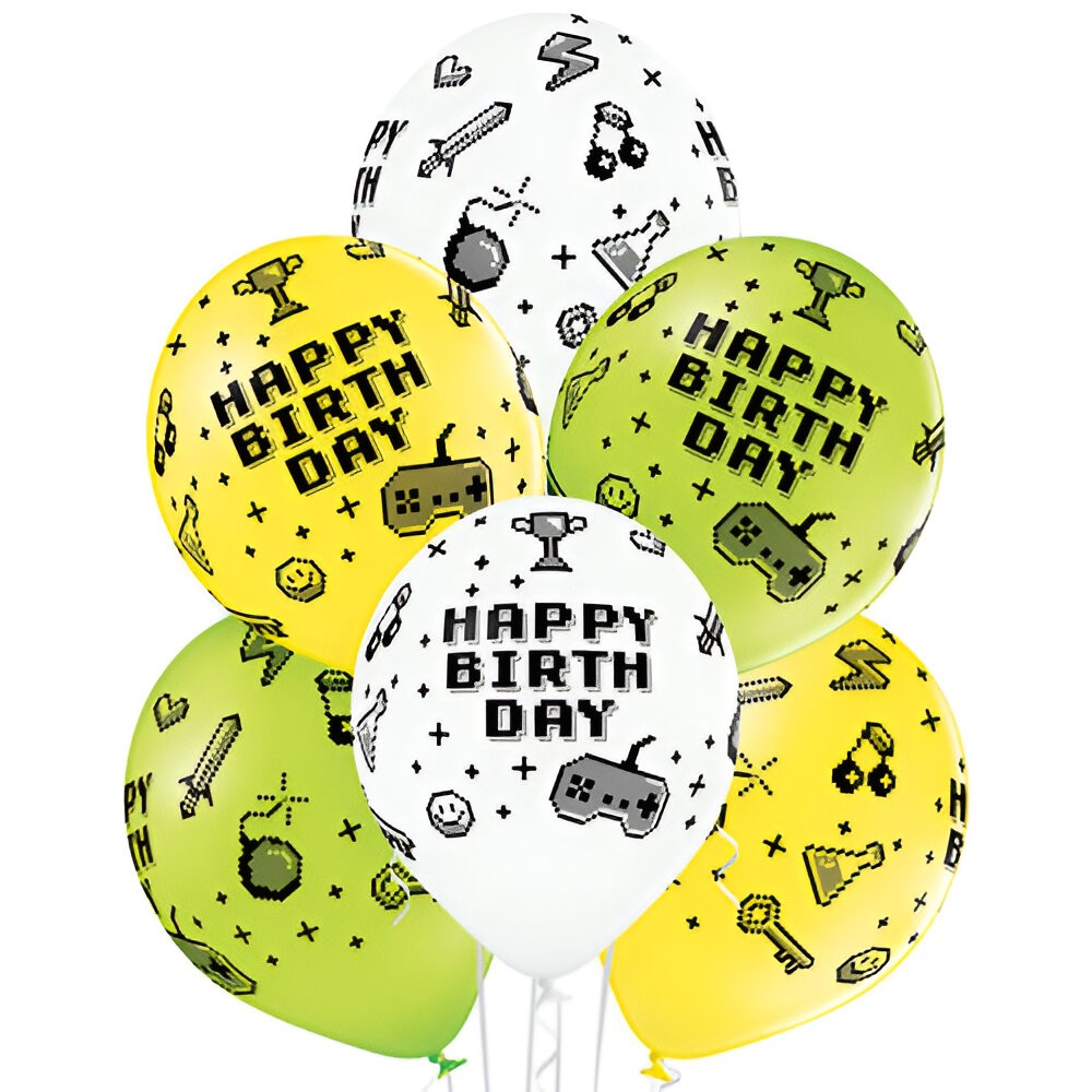 lateks-mpalonia-gamer-birthday-_6-tem__1 Λάτεξ μπαλόνια Gamer Birthday (6 τεμ) - Image 1
