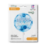 18" Μπαλόνι μπλε 'Happy Birthday' Sparkling - Image 2