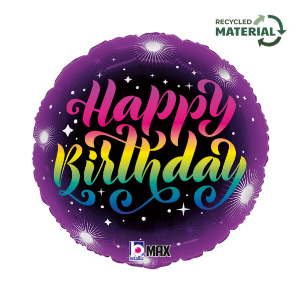 Μπαλόνι Neon Happy Birthday 18''