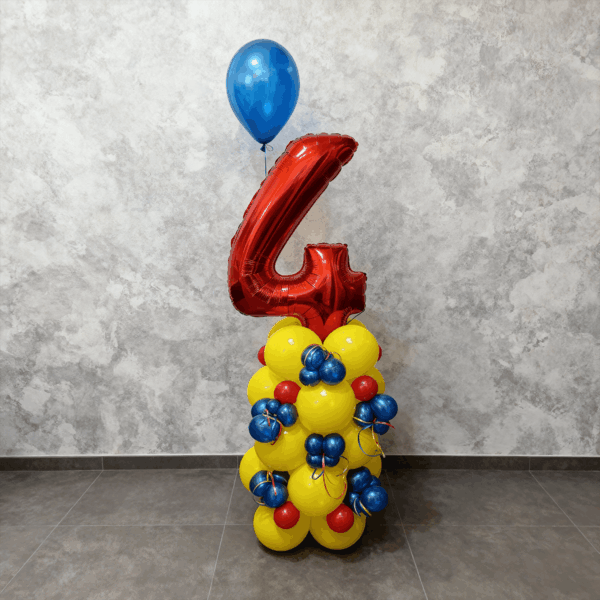 Μπαλονοκατασκευή αριθμός Κόκκινο