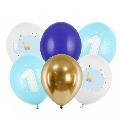 Σετ Μπαλόνια No1 ελεφαντάκι γαλάζιο (6 τεμ)