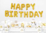Σετ μπαλονιών "Happy Birthday" Χρυσό (13 τεμ) - Image 2