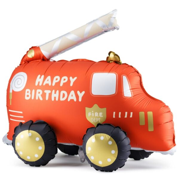 Standing Μπαλόνι Γενεθλίων Πυροσβεστικό Όχημα