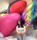 Τεράστιο Μπαλόνι Καρδιά Κόκκινη Matte 172 cm - Image 2